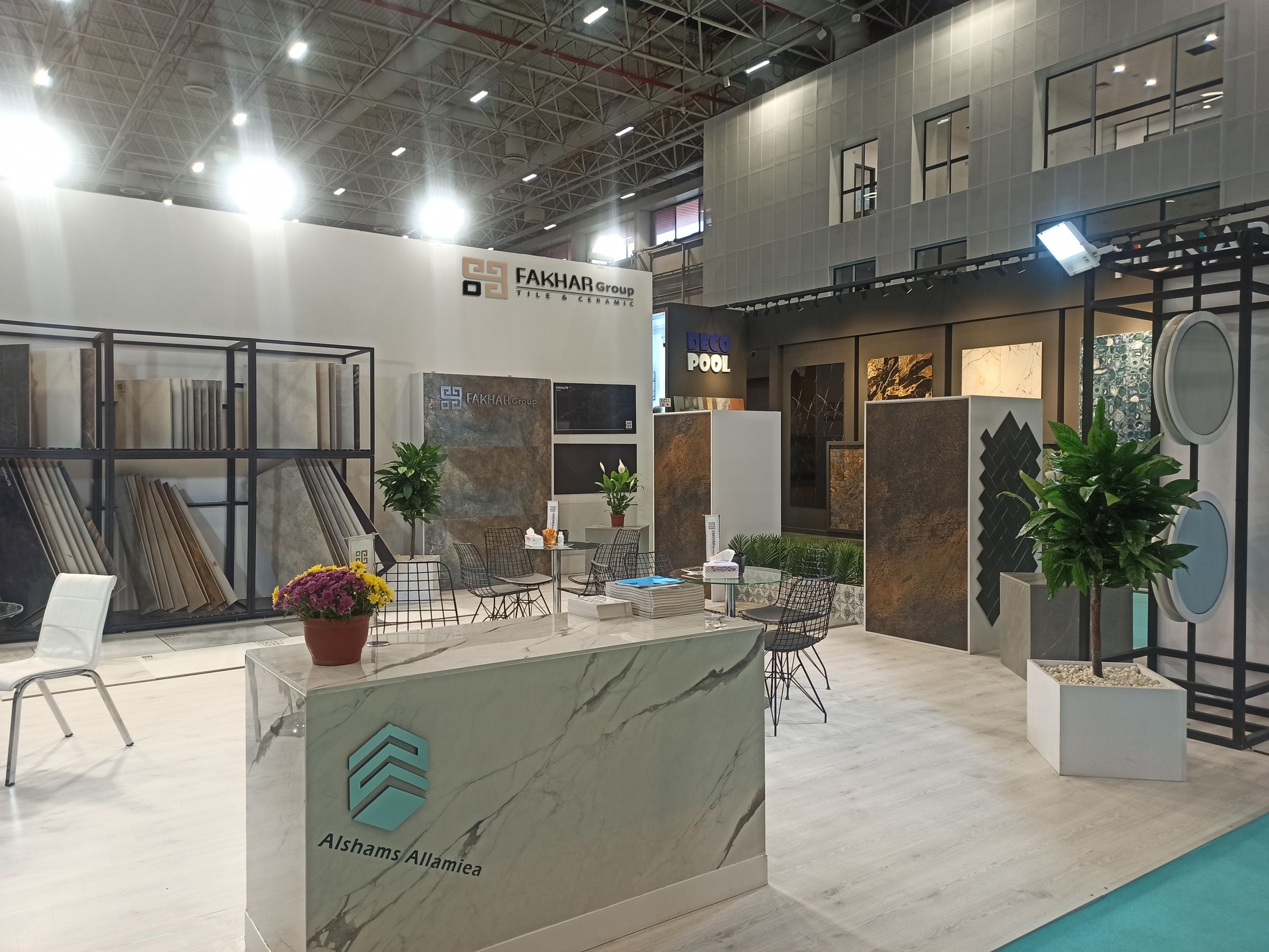 Unicera 2022 exhibition in Turkey, Fakhar group Tile production booth